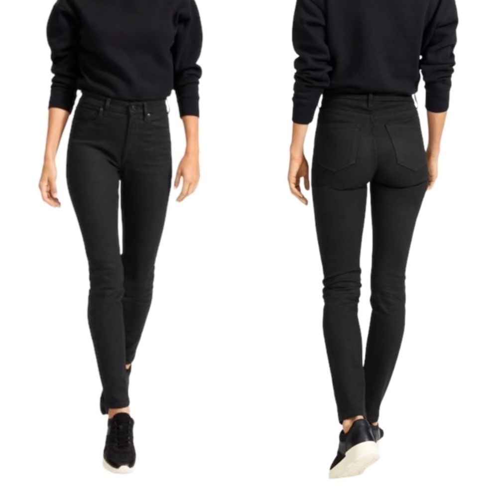Everlane Black Straight Ankle Jeans EUC